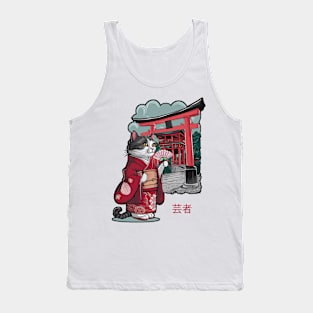 Geisha Cat Tank Top